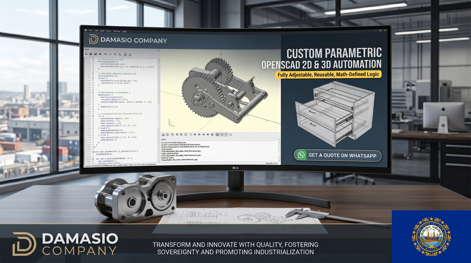 Custom Parametric OpenSCAD 3D & 2D Automation - Acworth, New Hampshire