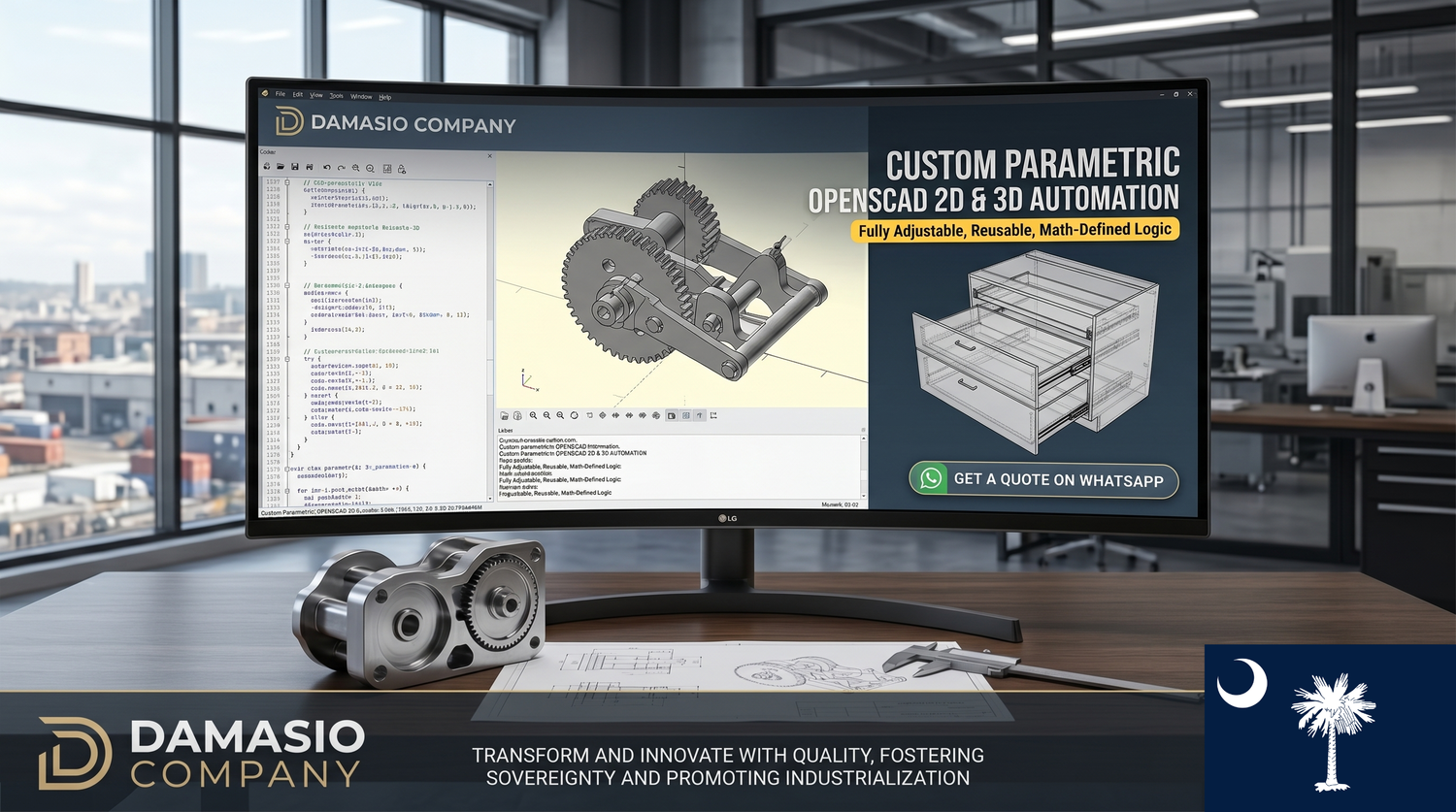 Custom Parametric OpenSCAD 3D & 2D Automation - Pickens, South Carolina