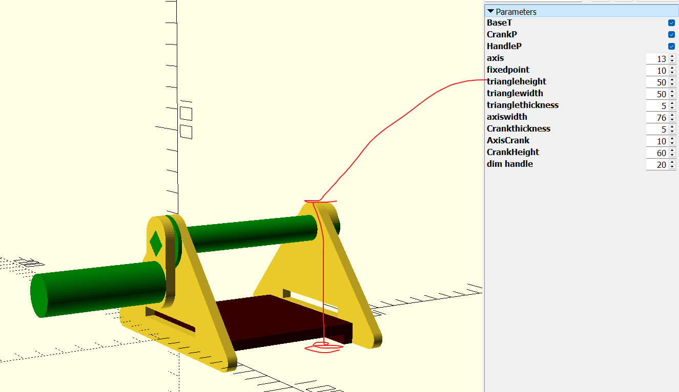 Openscad Paper winder 11