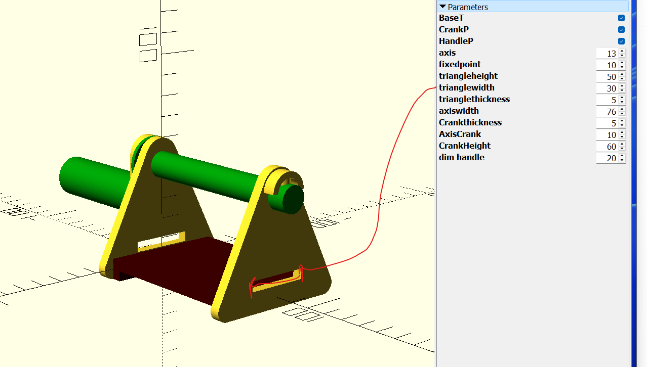 Openscad Paper winder 12