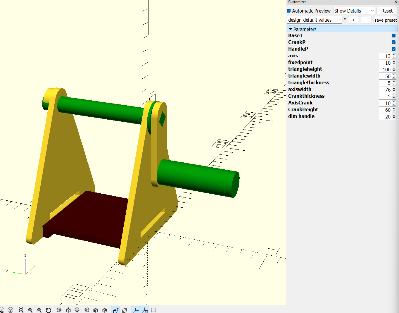 Openscad Paper winder 6
