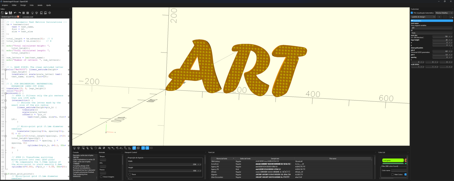 Openscad Toy Lego - 2