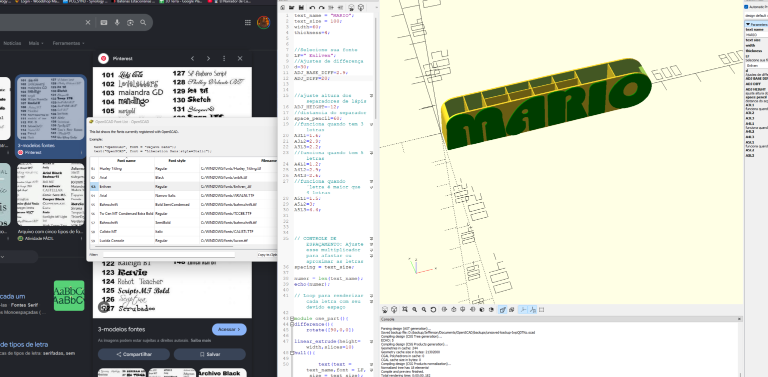 Openscad pencil and pen holder 12