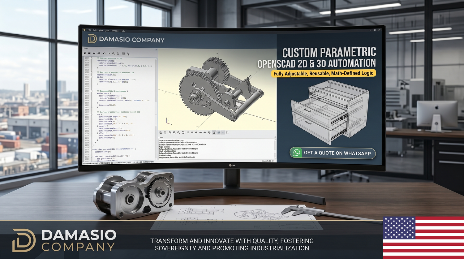 Custom Parametric OpenSCAD 3D & 2D Automation - Raymond, Washington